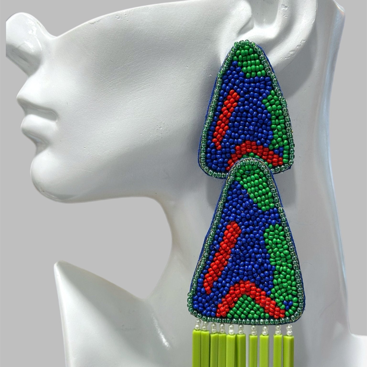 Furaha Cascading Beaded Earrings - Trufacebygrace