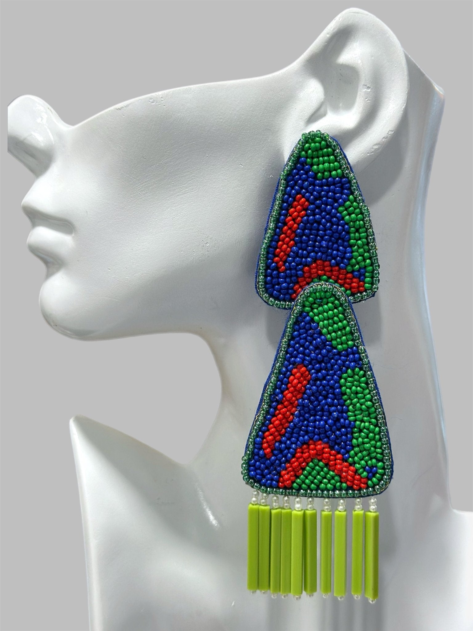 Furaha Cascading Beaded Earrings - Trufacebygrace