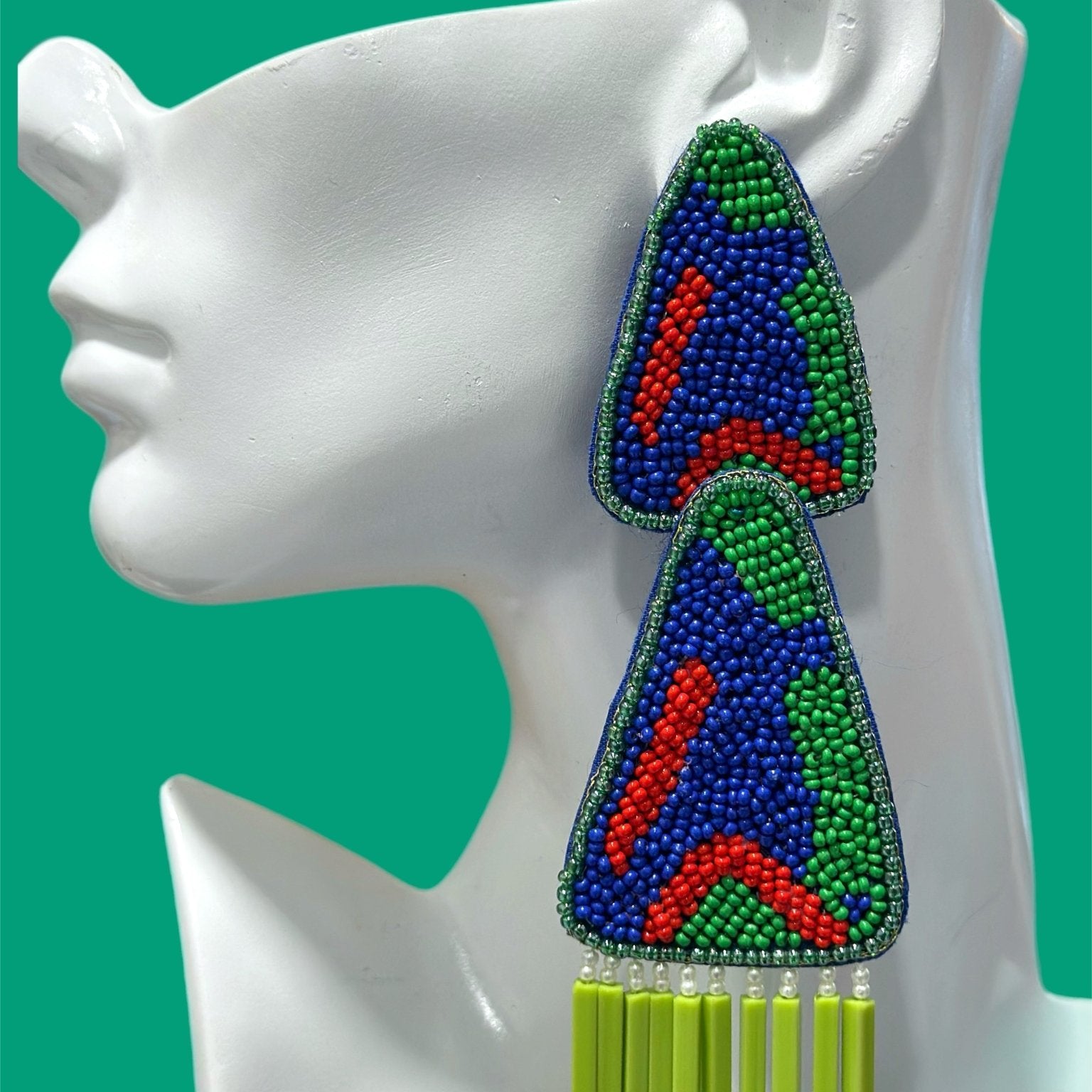 Furaha Cascading Beaded Earrings - Trufacebygrace