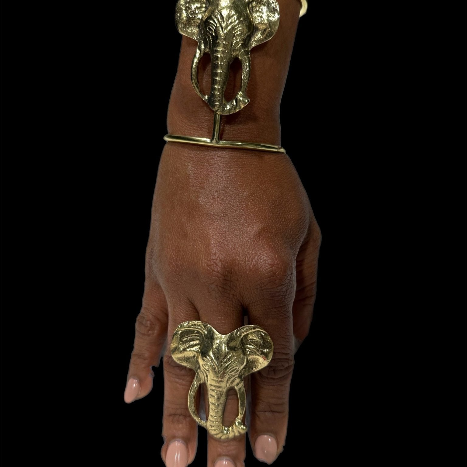 Genuine Brass Elephant hand Cuff/bracelets - Trufacebygrace