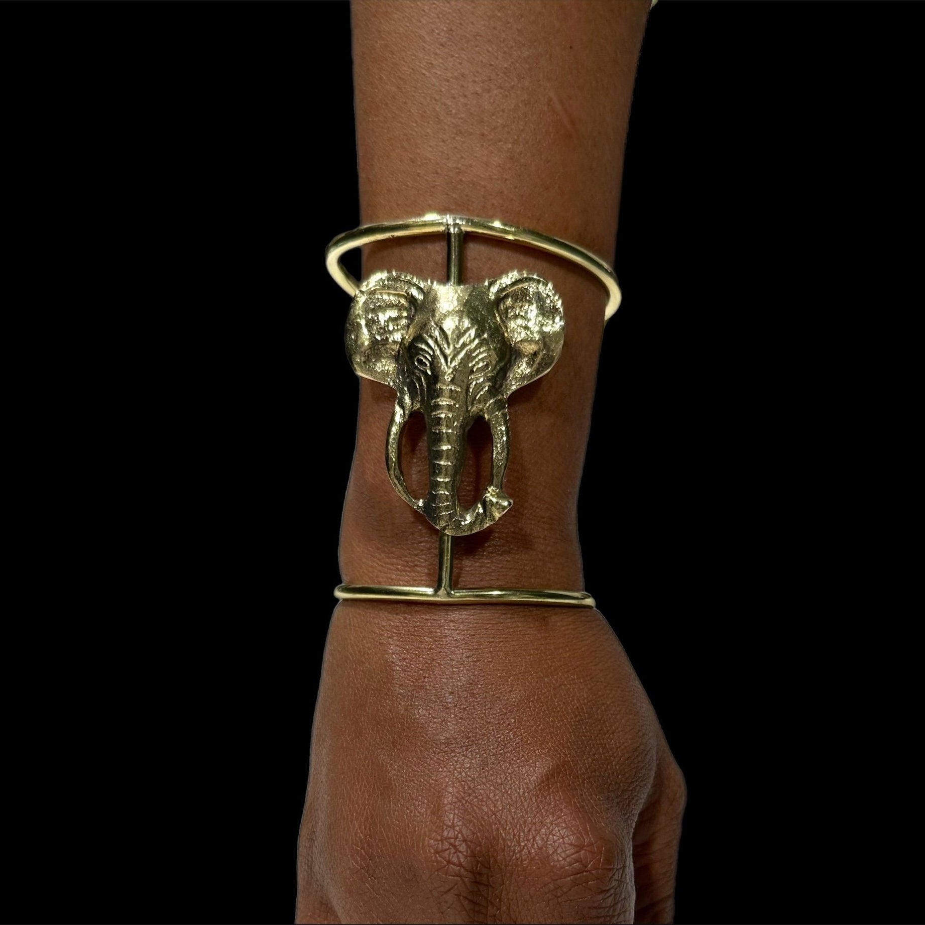 Genuine Brass Elephant hand Cuff/bracelets - Trufacebygrace