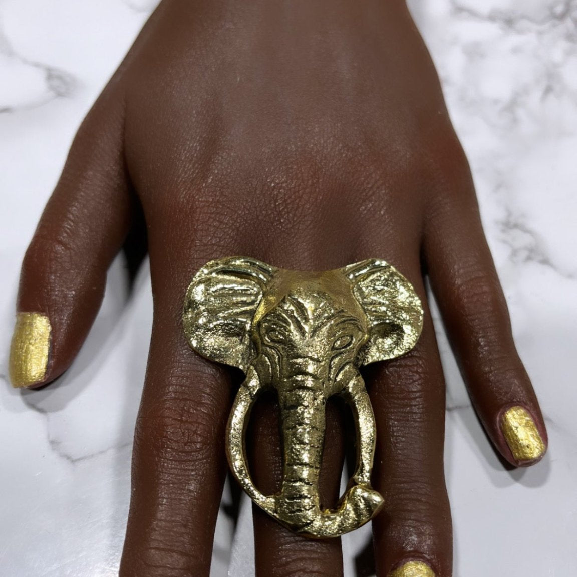 Genuine Brass Elephant Ring - Trufacebygrace