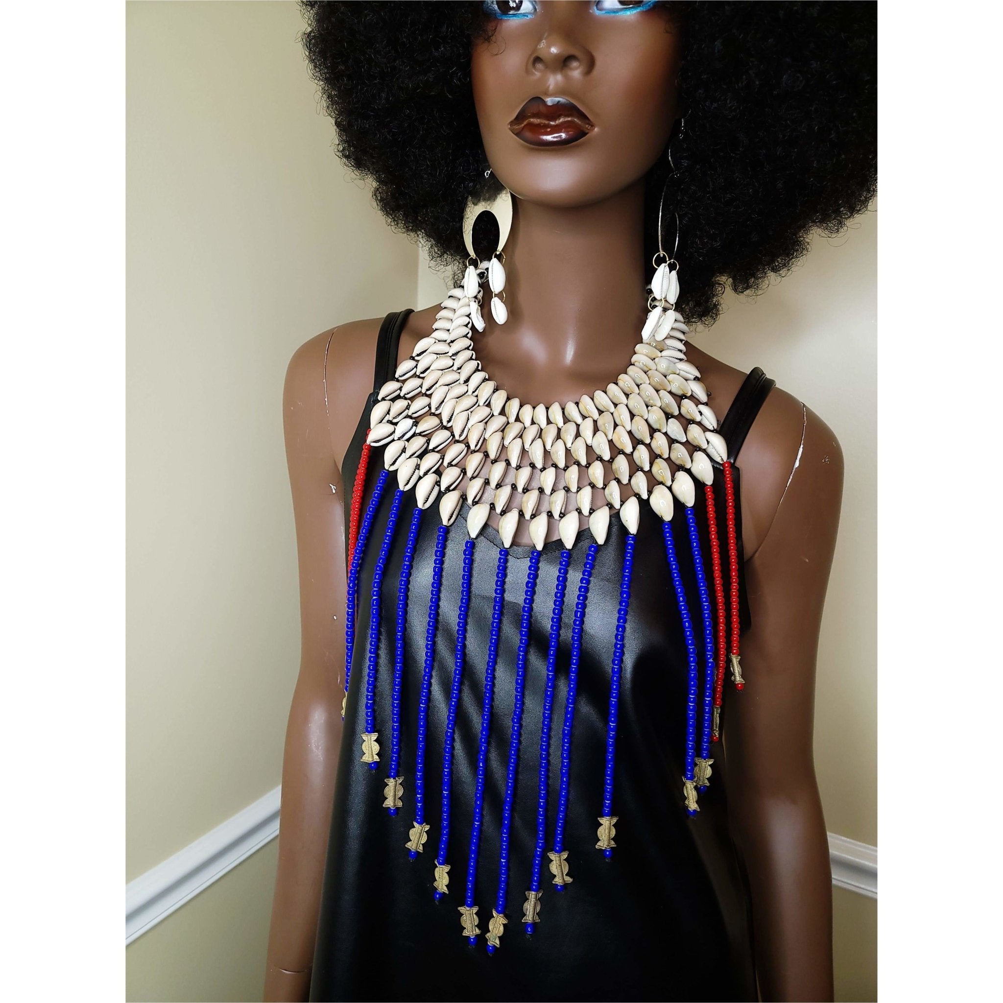 Genuine Cowry Shell Cascading Necklace - Trufacebygrace