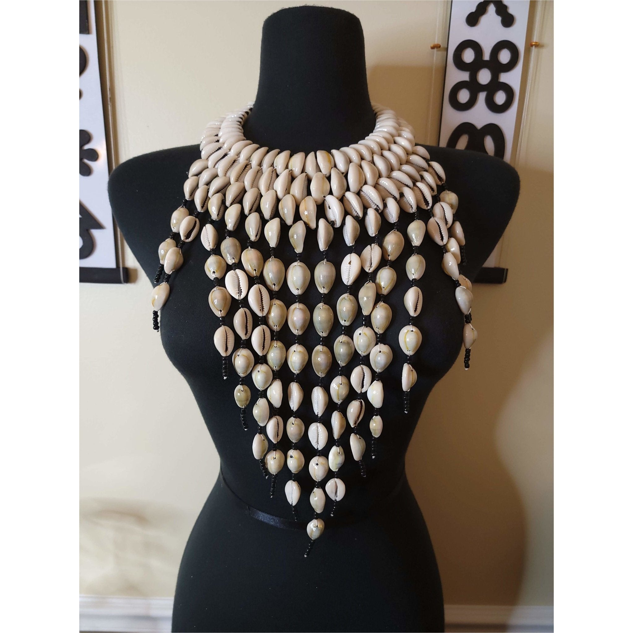 Genuine Cowry Shell Cascading Necklace - Trufacebygrace