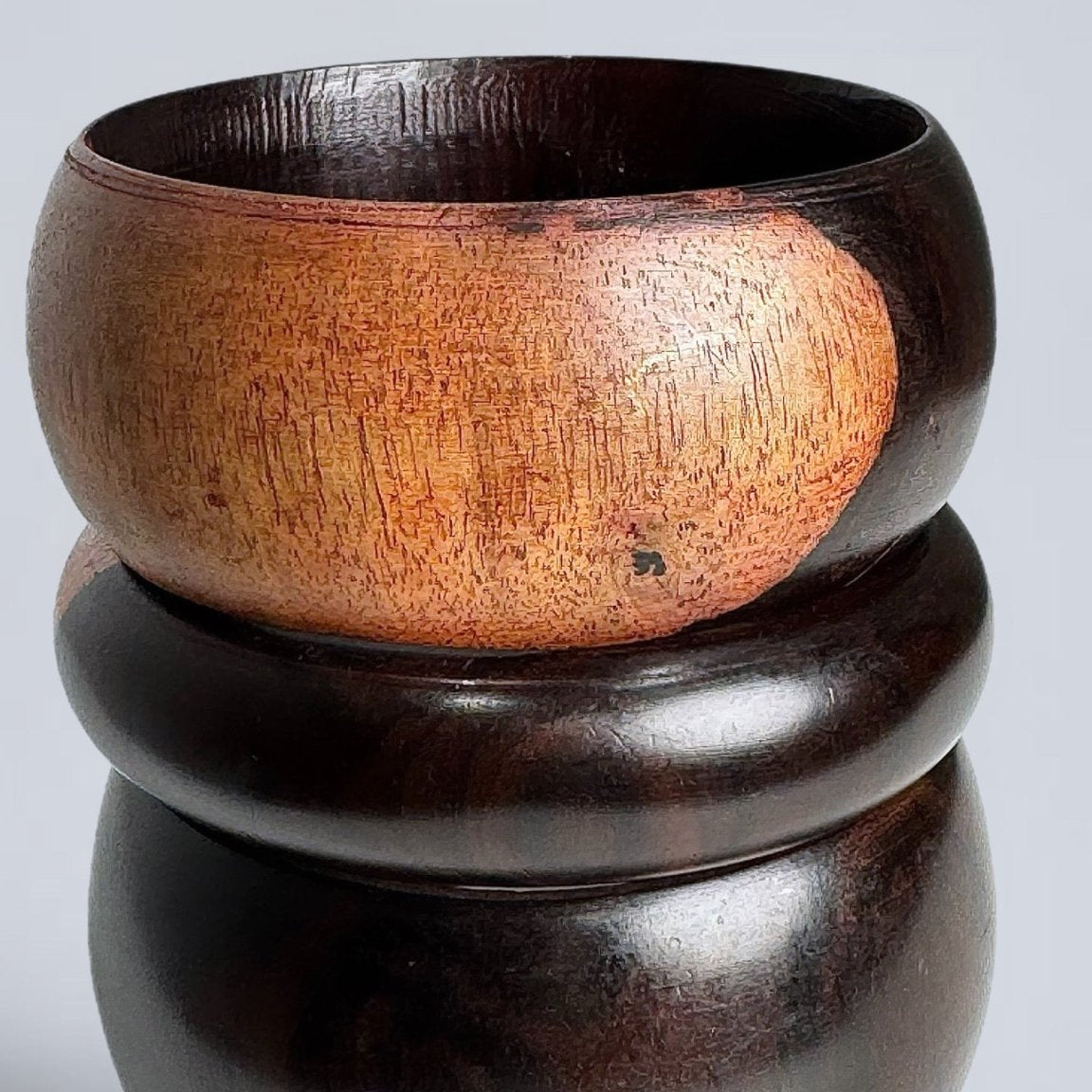 Genuine Ebony Wood stacked Bangles Set - Trufacebygrace