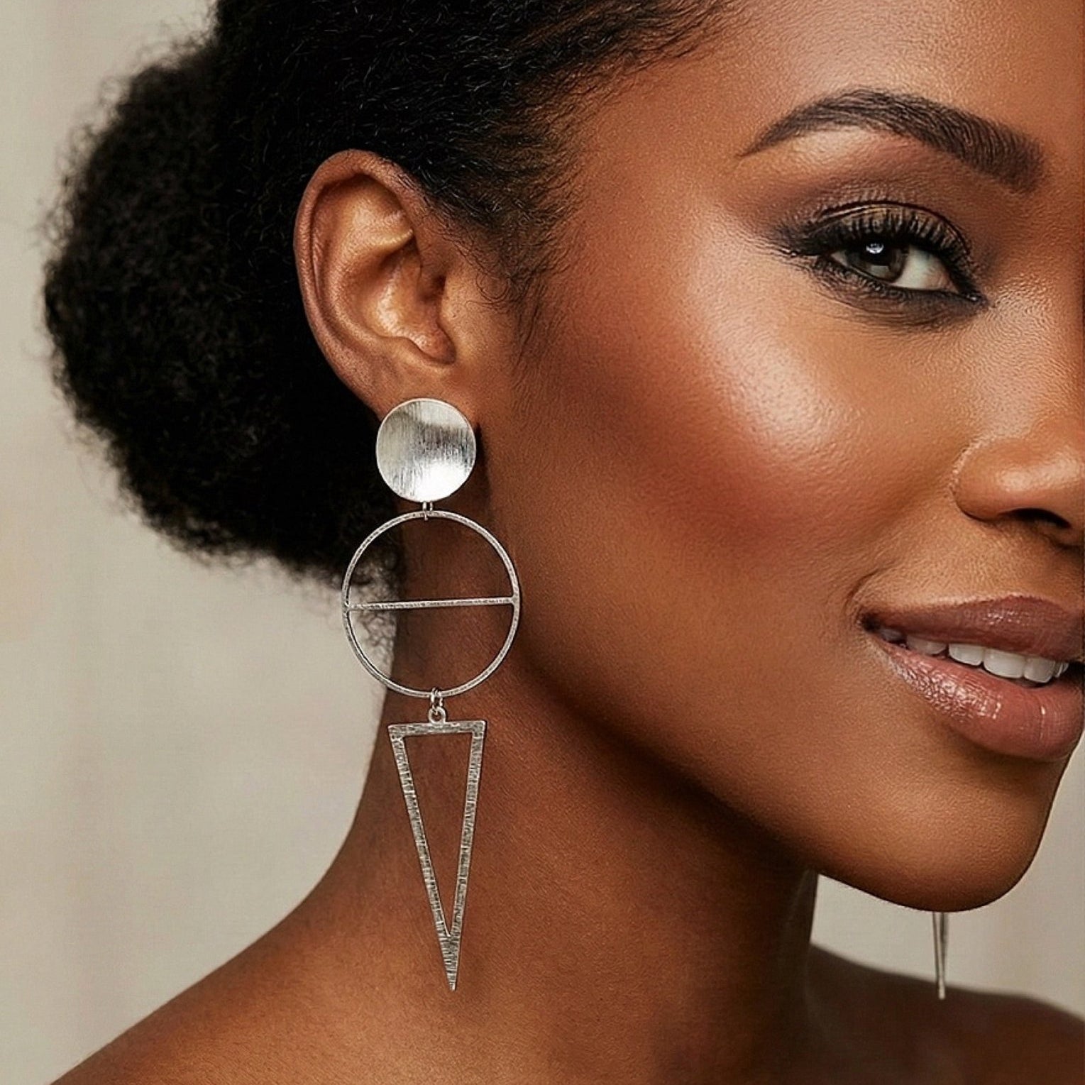 Geo - Stack Statement lightweight Earrings - Trufacebygrace