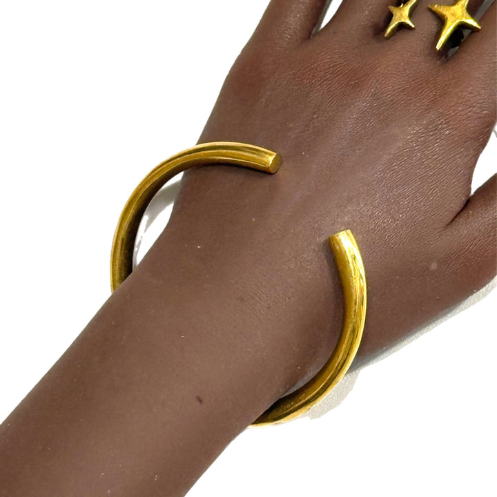Geometric Brass Bracelet Collection - Trufacebygrace