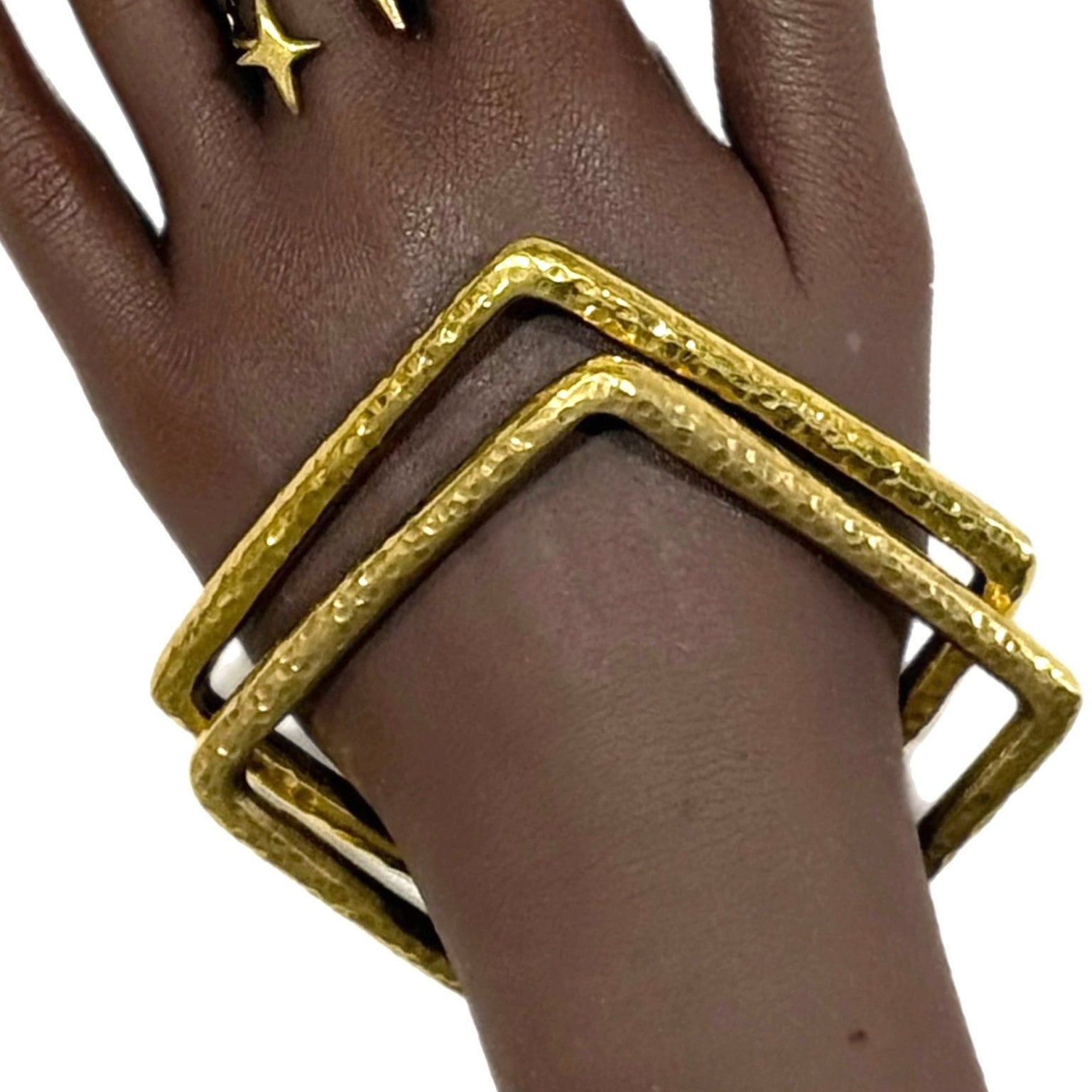 Geometric Brass Bracelet Collection - Trufacebygrace