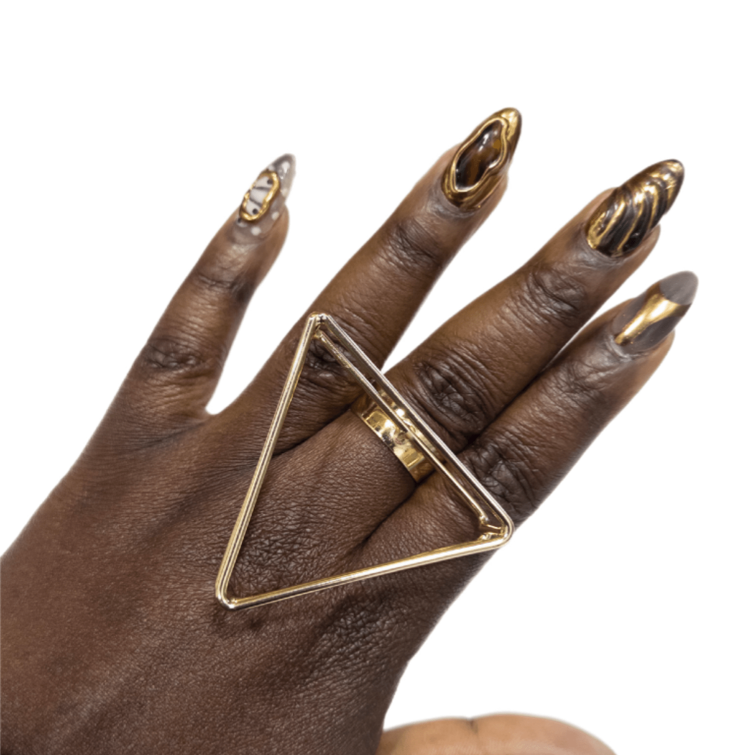 Geometric Triangle Statement Ring - Trufacebygrace