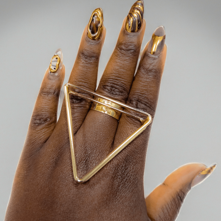 Geometric Triangle Statement Ring - Trufacebygrace