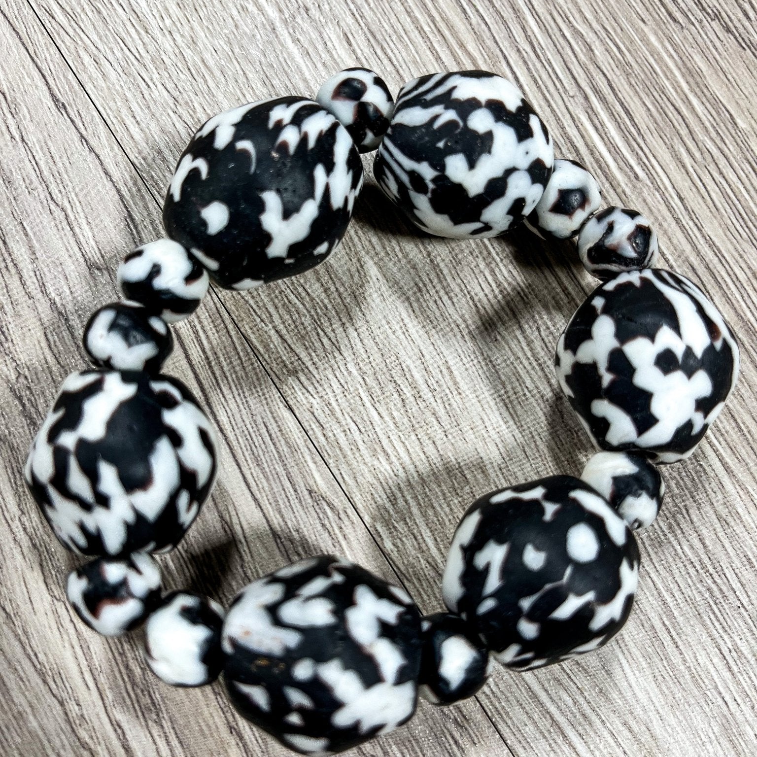 Ghana trade beads - Krobo beads bracelet - Trufacebygrace