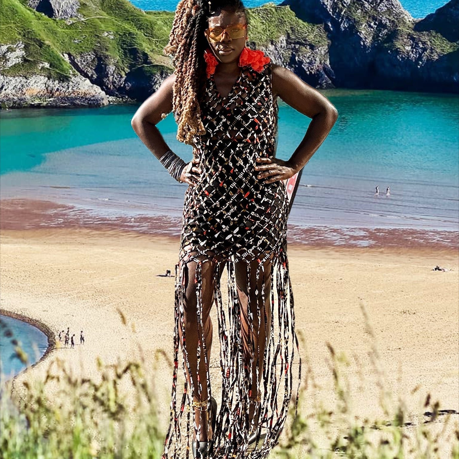 Ghanaian Essence Fringe Dress - Trufacebygrace