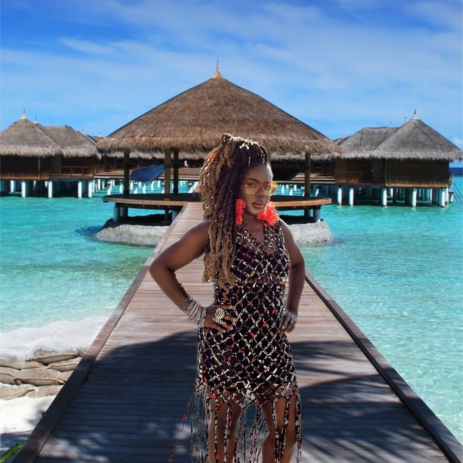 Ghanaian Essence Fringe Dress - Trufacebygrace