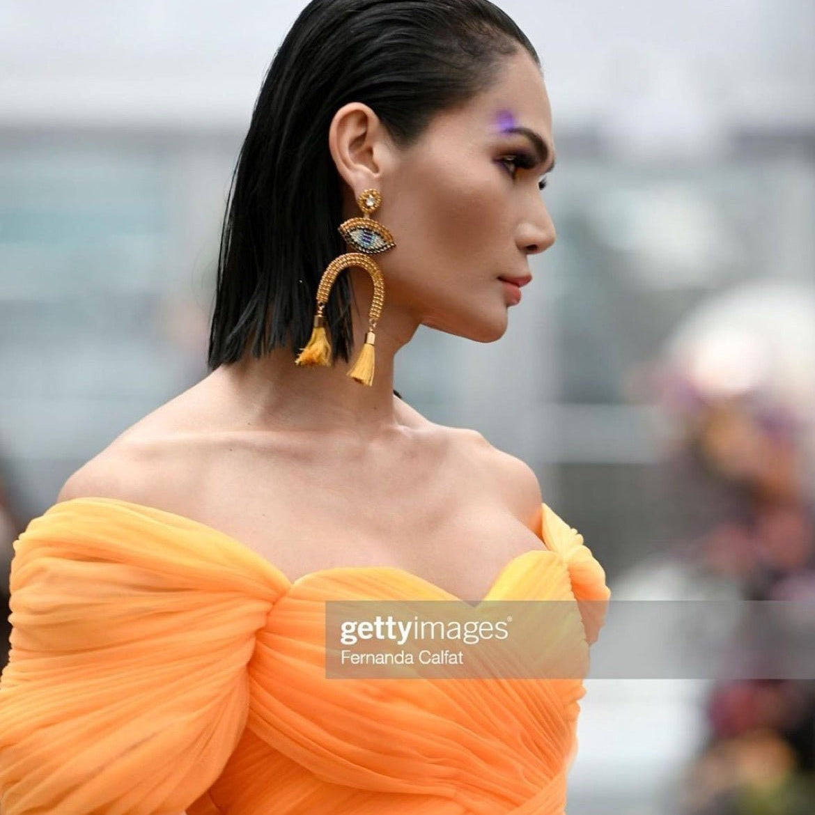 Gigi Eye of Horus Tassel Earrings - Trufacebygrace