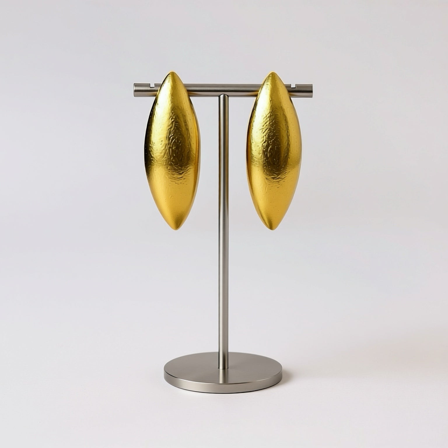 Gilded Almond stud Earrings - Trufacebygrace