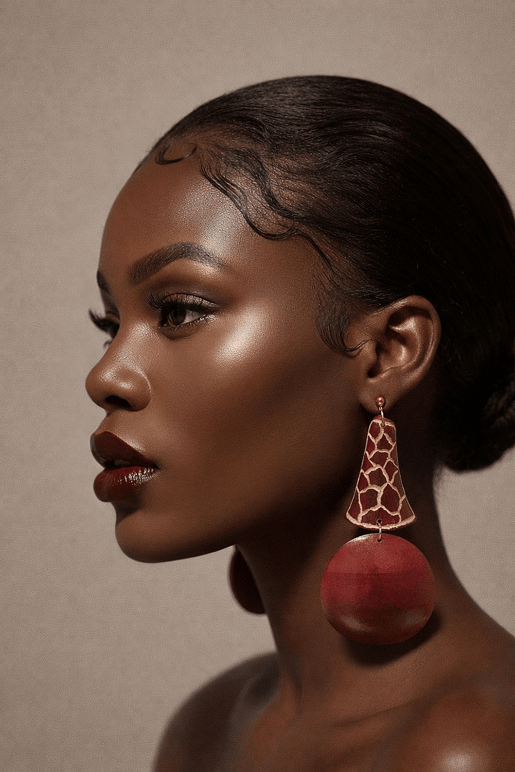 Giraffe Neck Statement Earrings - Trufacebygrace