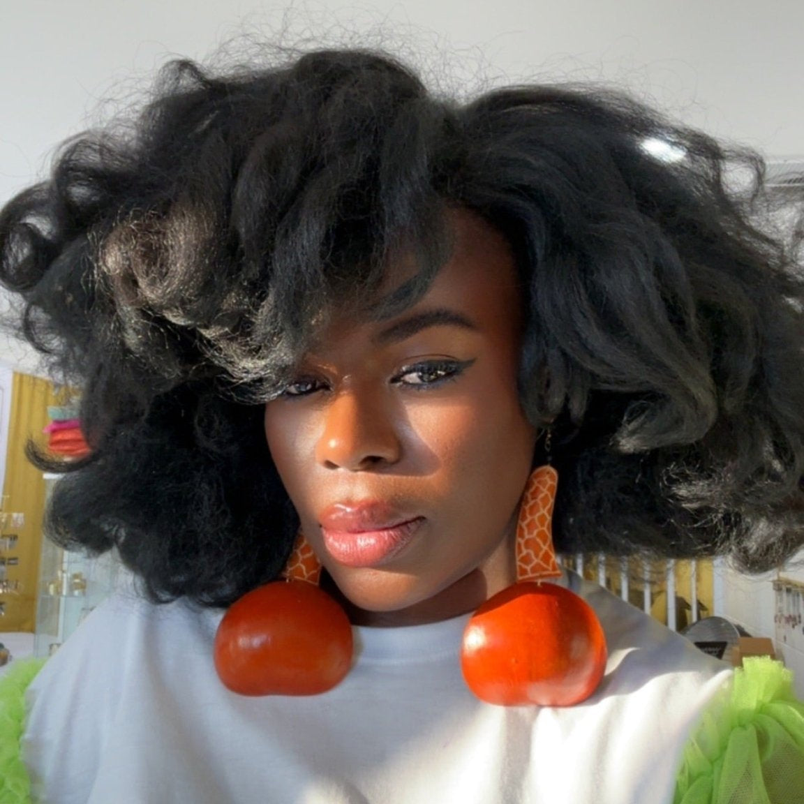 Giraffe Neck Statement Earrings - Trufacebygrace