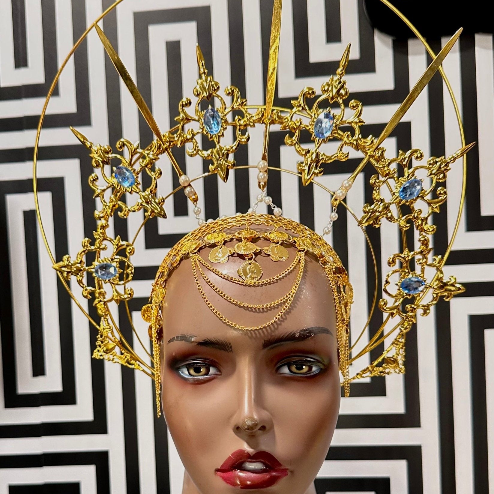 Goddess Agutu headpiece/ Crown Set - Trufacebygrace