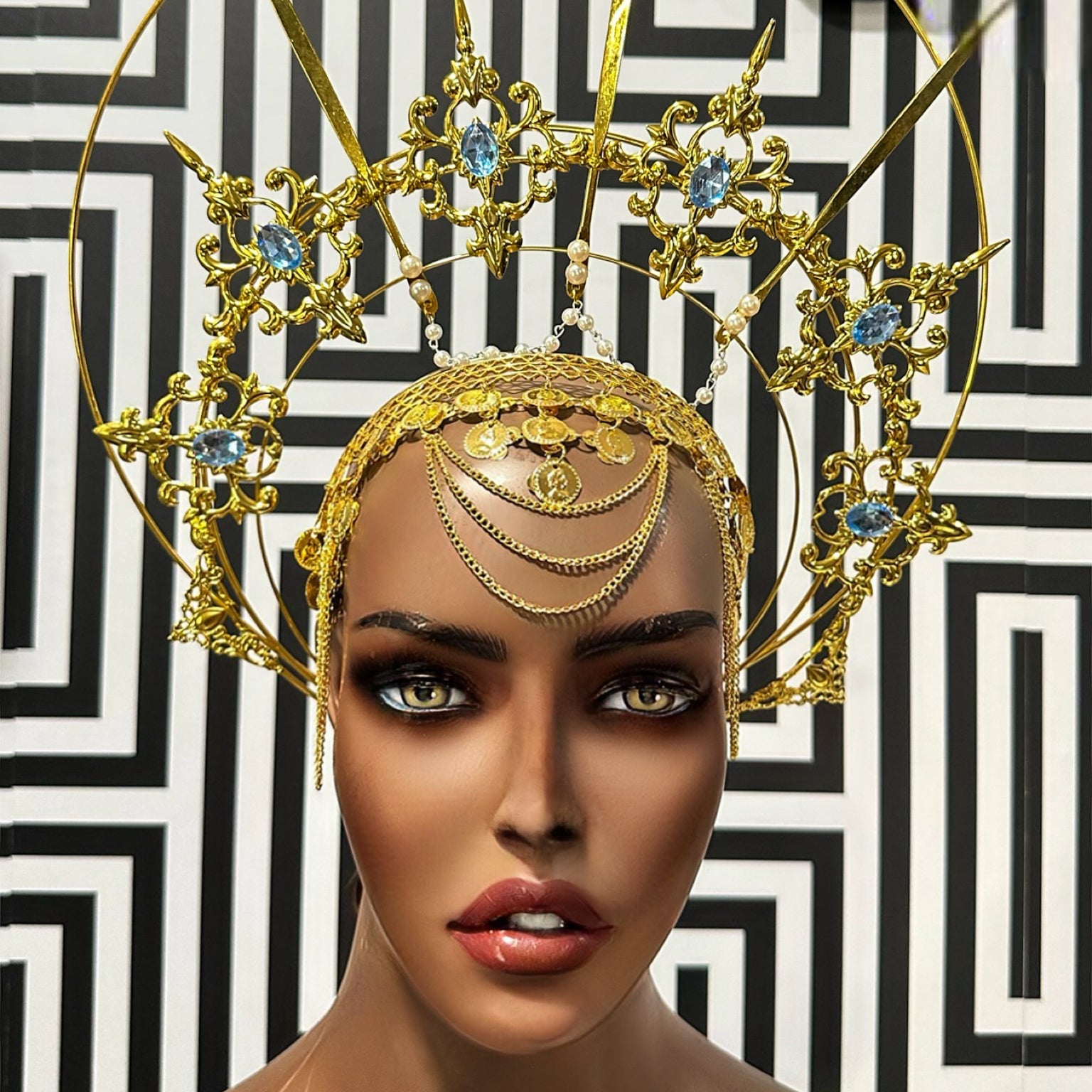 Goddess Agutu headpiece/ Crown Set - Trufacebygrace