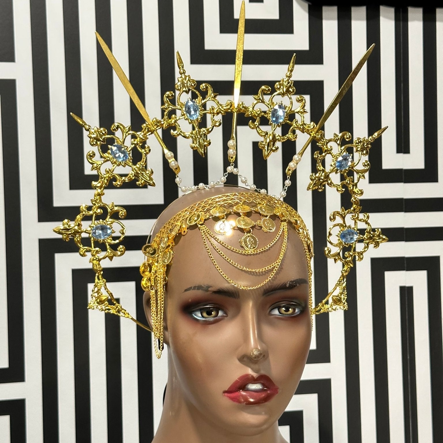 Goddess Agutu headpiece/ Crown Set - Trufacebygrace