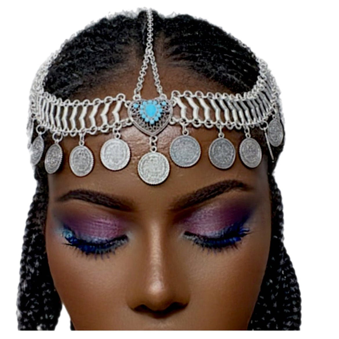 Goddess Tierah Maang Tikka Gold headpiece/ head chain - Trufacebygrace