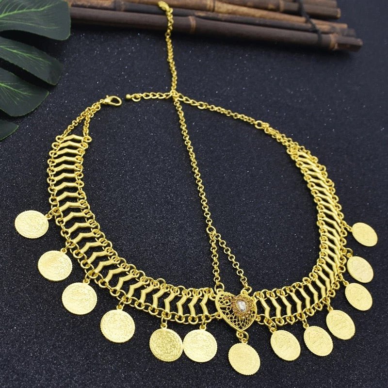 Goddess Tierah Maang Tikka Gold headpiece/ head chain - Trufacebygrace