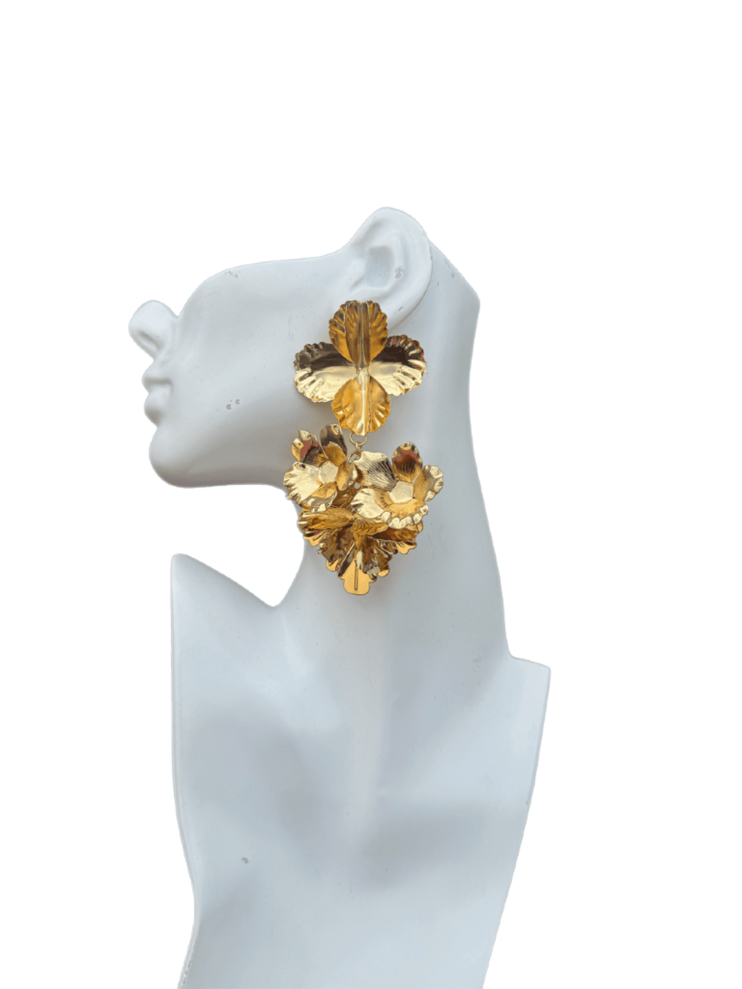 Golden Bloom Statement Earrings - Trufacebygrace