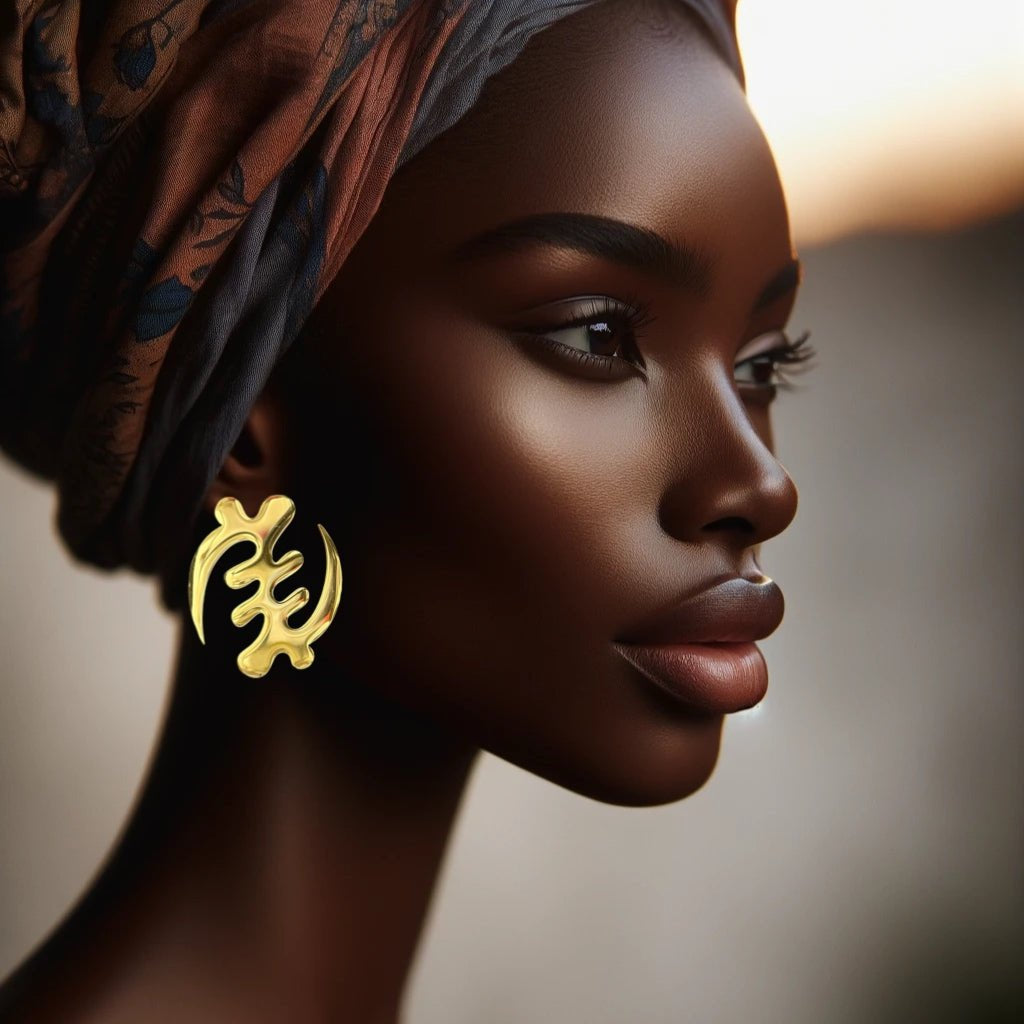 Gye Nyame Stud Earrings - Trufacebygrace