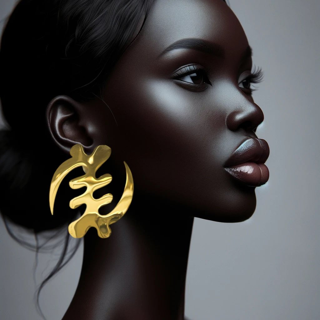 Gye Nyame Stud Earrings - Trufacebygrace
