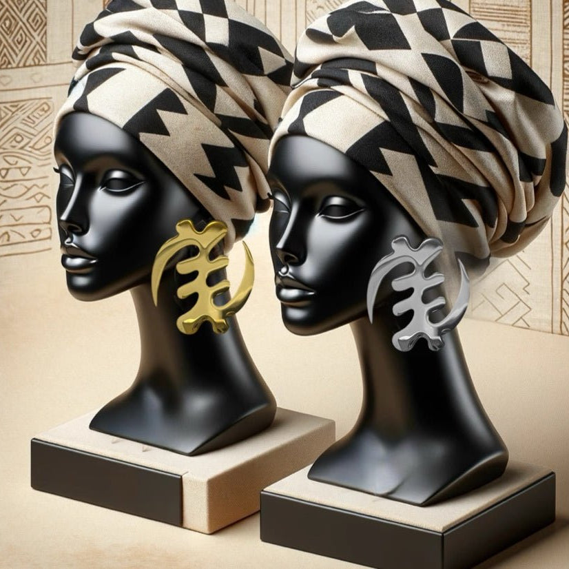 Gye Nyame Stud Earrings - Trufacebygrace