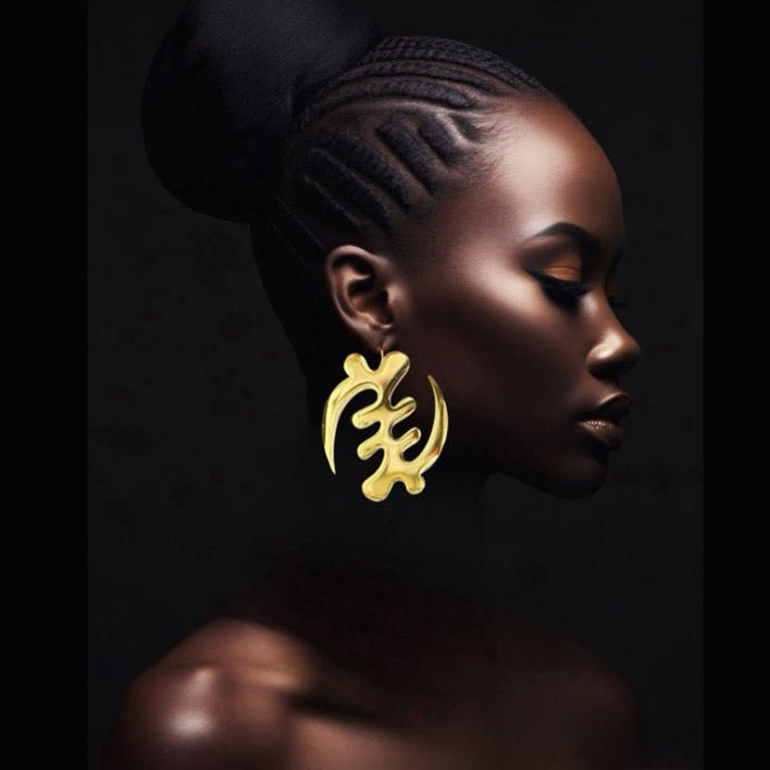 Gye Nyame Stud Earrings - Trufacebygrace