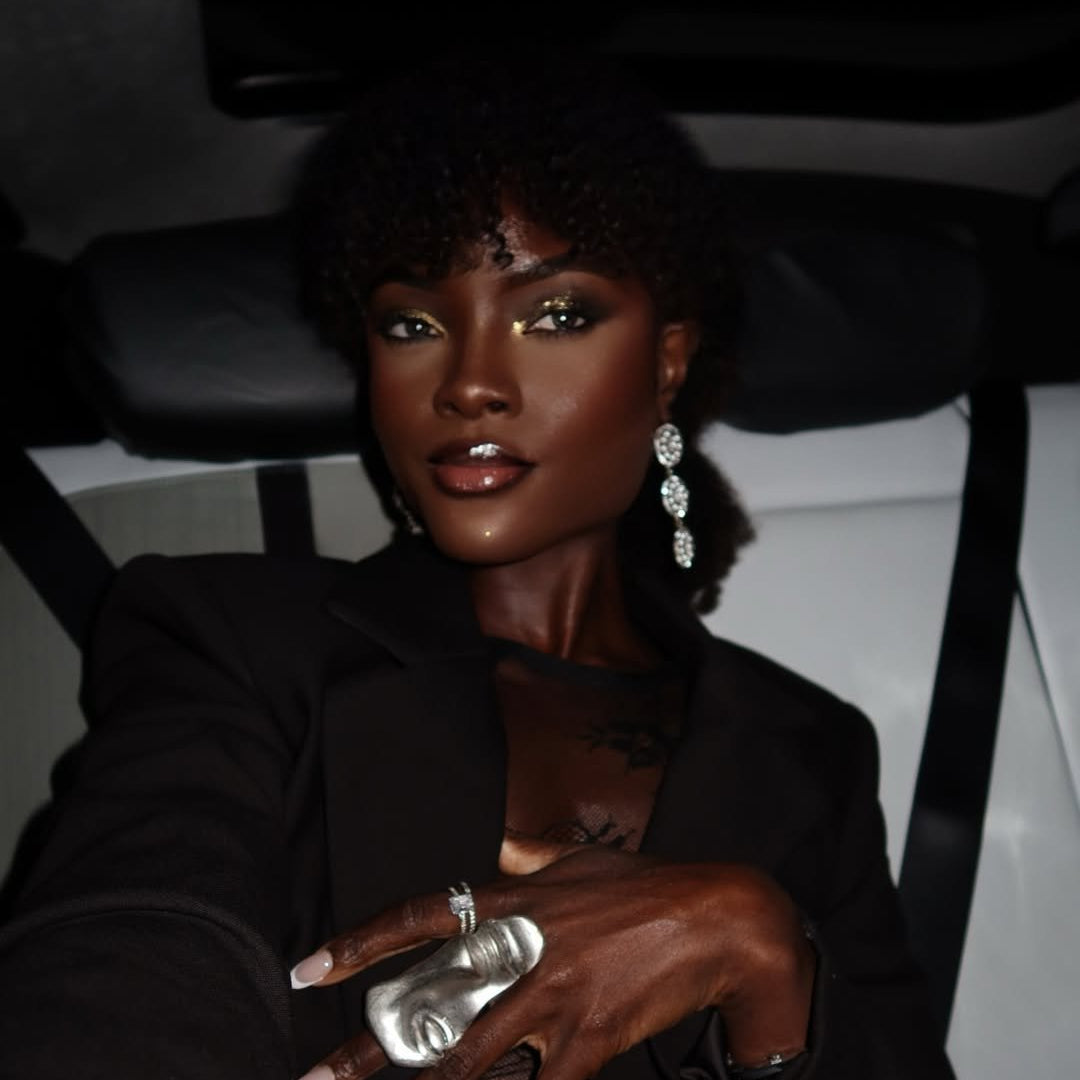 Half face Mask Statement Adjustable Ring - Trufacebygrace
