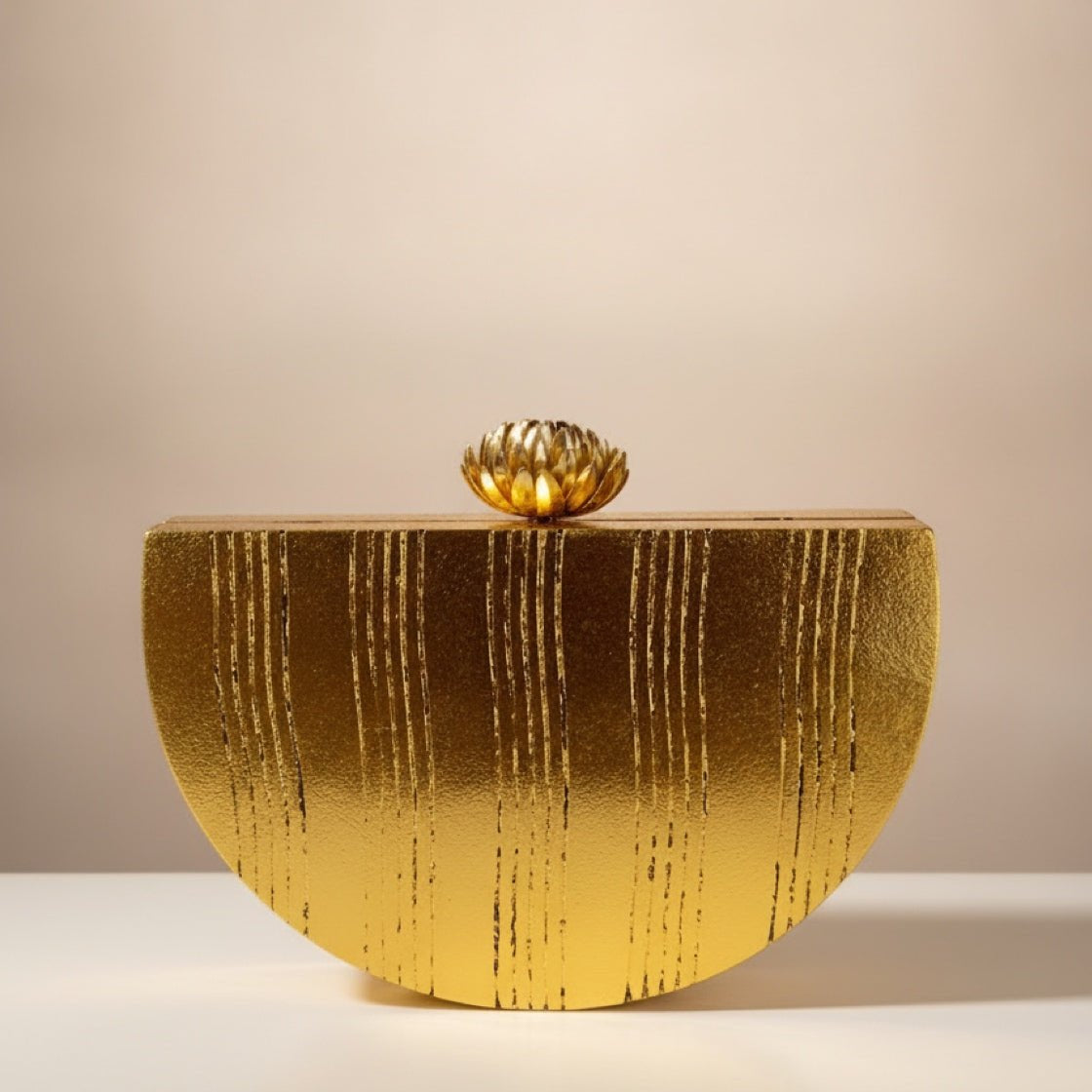 Half-Moon Gilded Clutch - Trufacebygrace