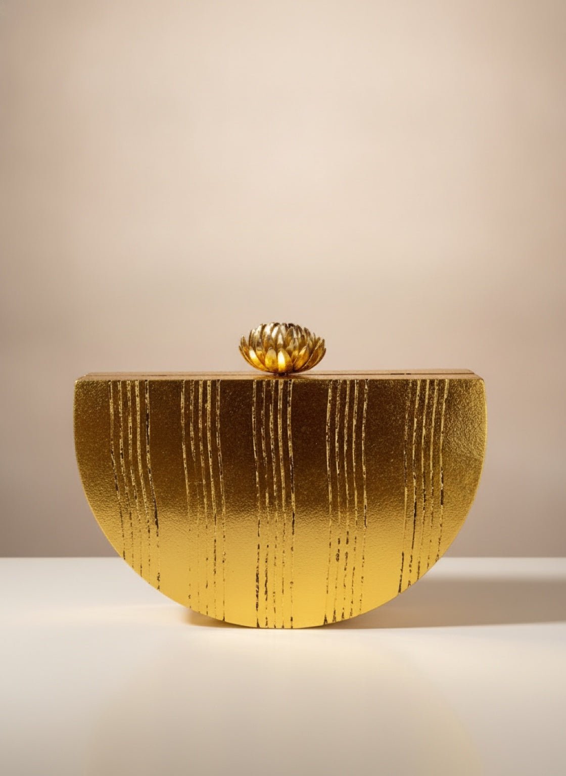 Half-Moon Gilded Clutch - Trufacebygrace