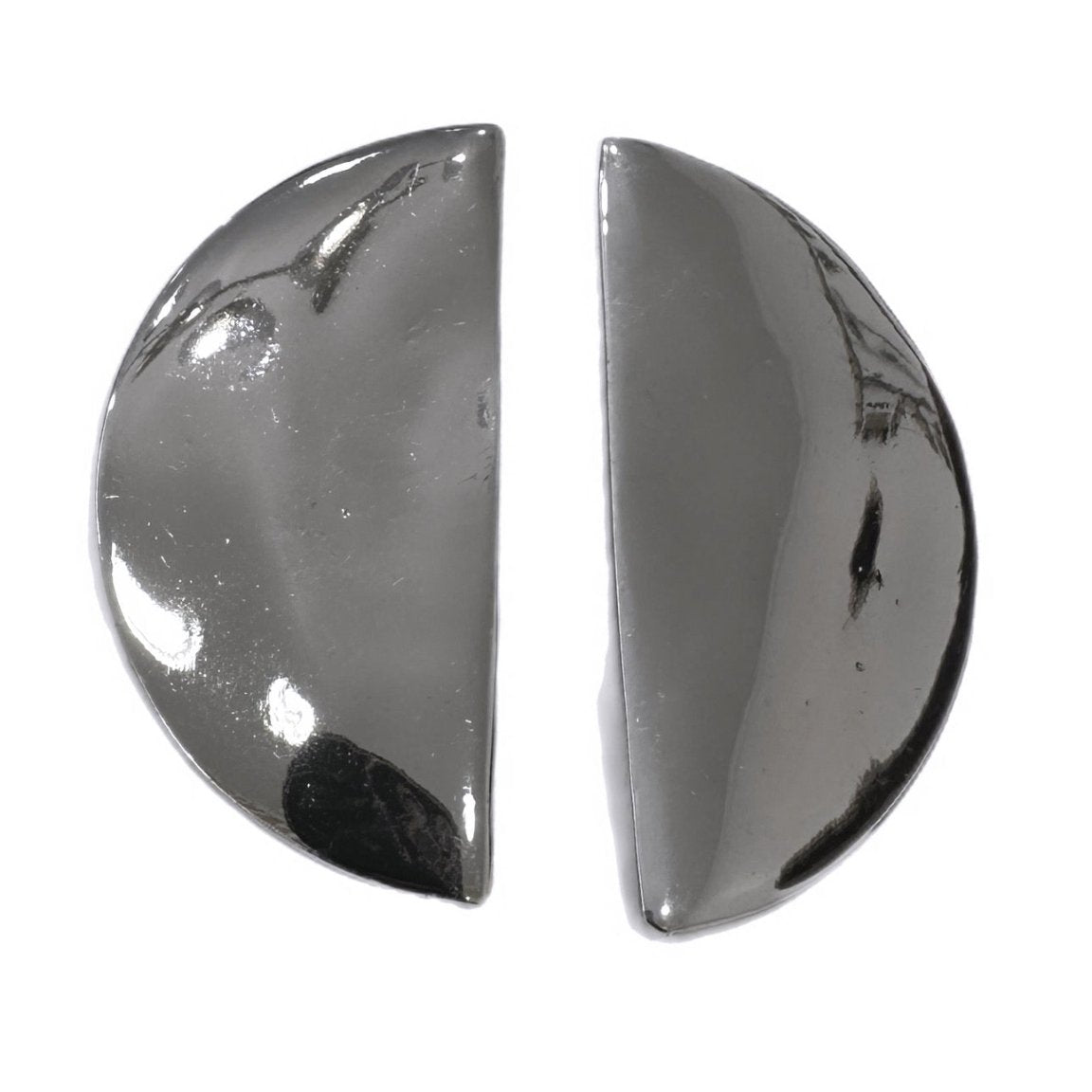 Half moon high polished earrings - Trufacebygrace