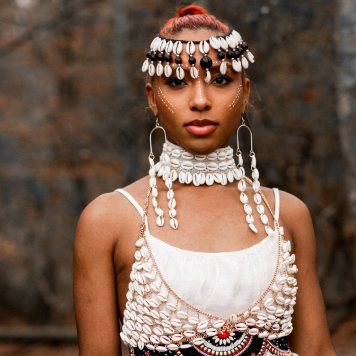 Halimato Cowry Shell Necklace Set - Trufacebygrace