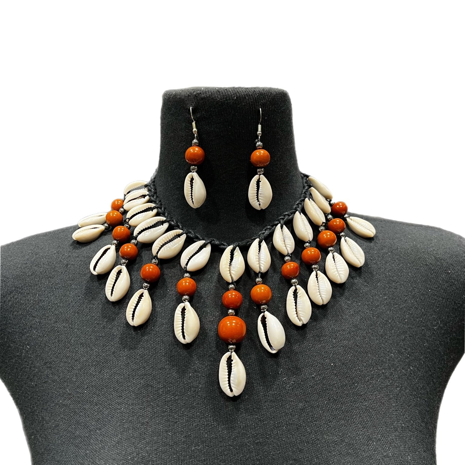 Halimato Cowry Shell Necklace Set - Trufacebygrace