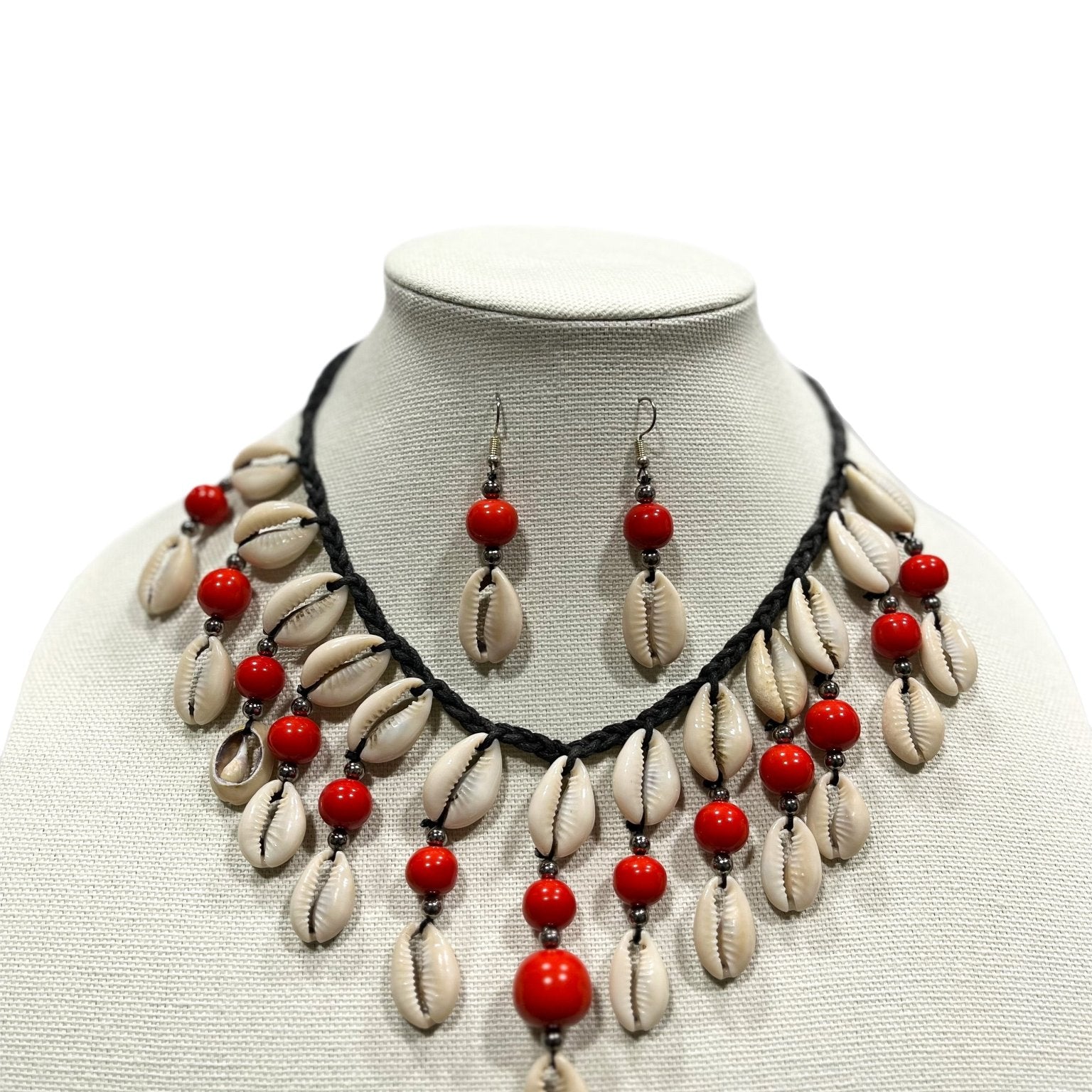 Halimato Cowry Shell Necklace Set - Trufacebygrace
