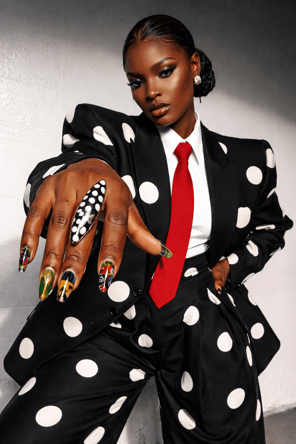 Handcrafted Bone Polkadot Brass Statement Ring - Trufacebygrace