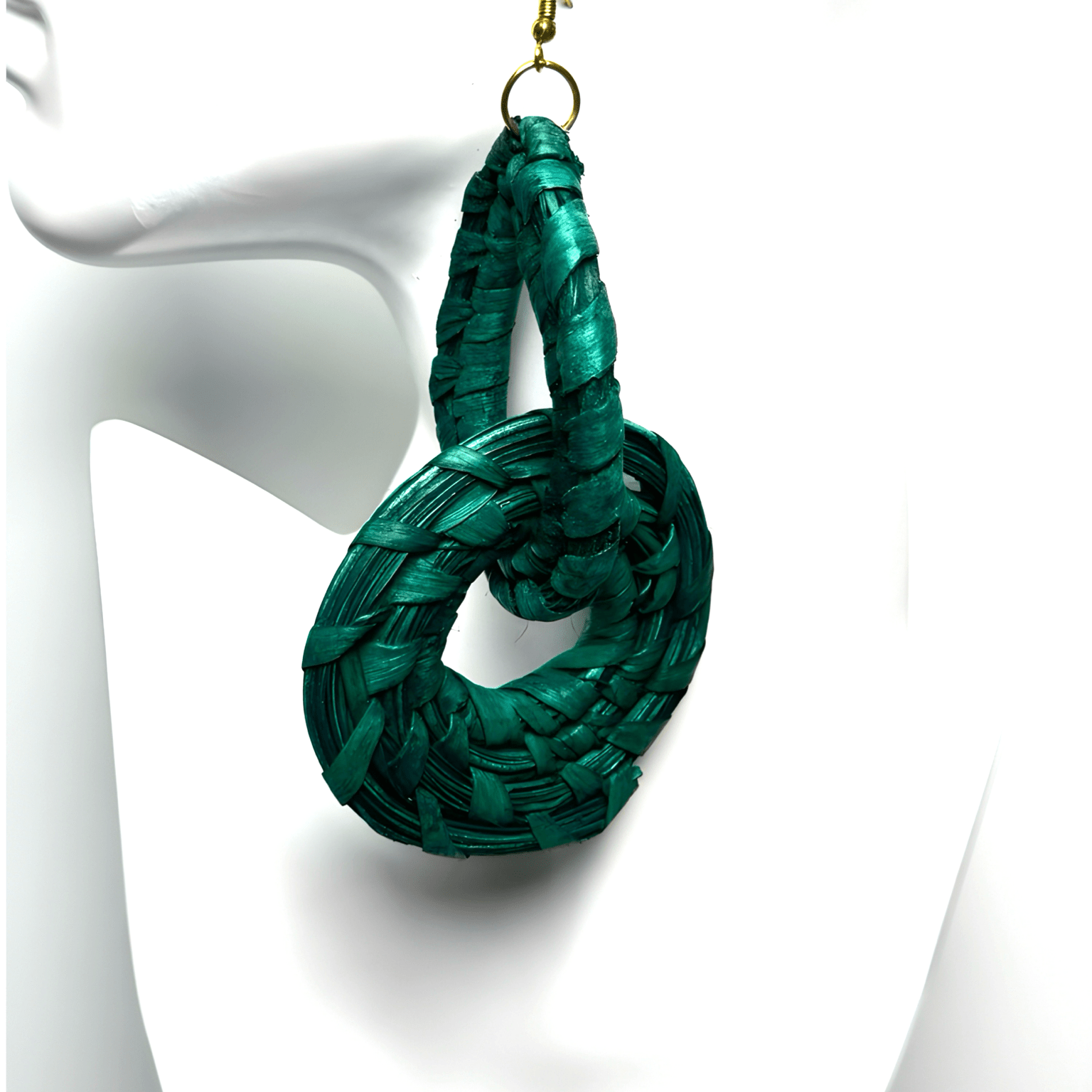 Handwoven Raffia Earrings - Trufacebygrace