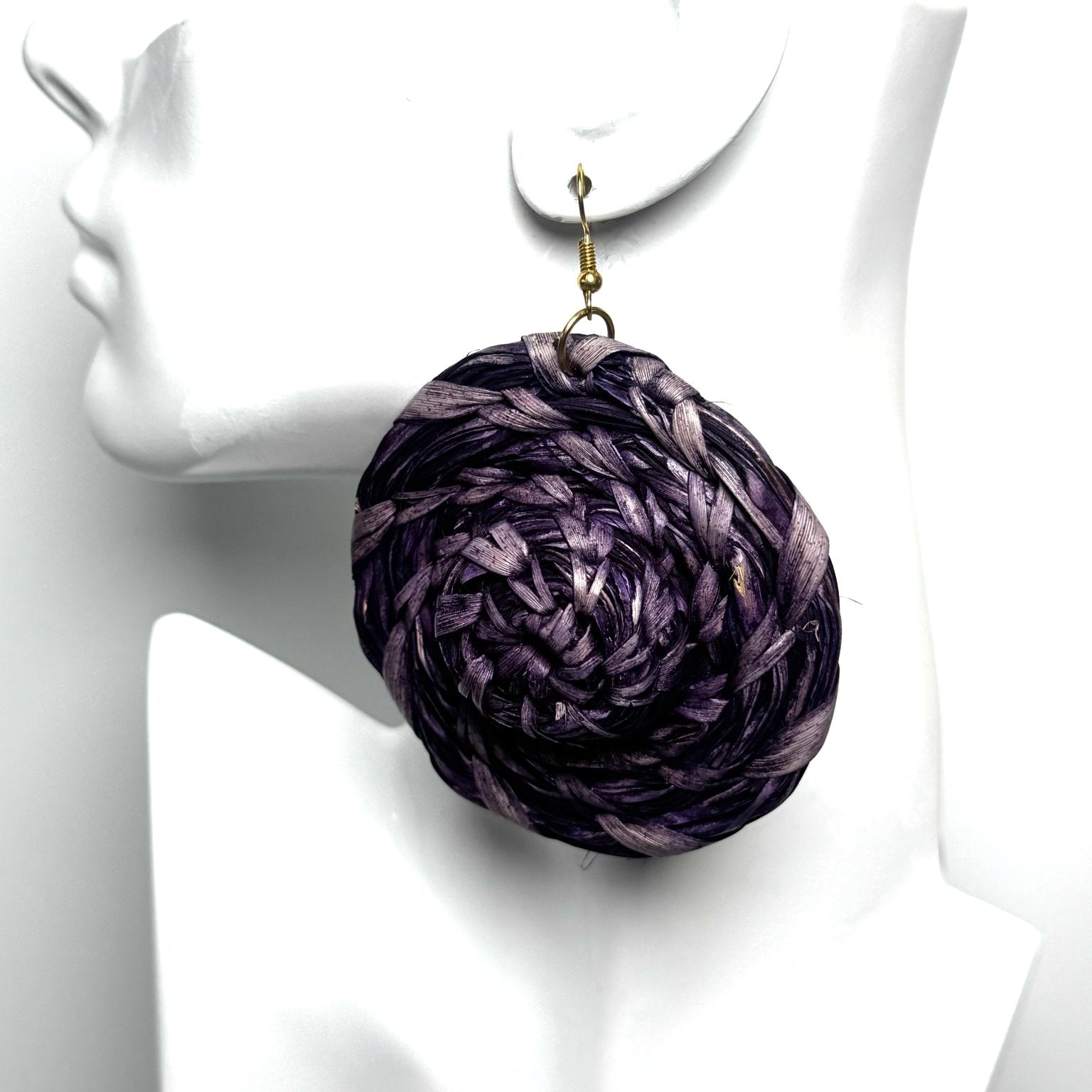 Handwoven Raffia Earrings - Trufacebygrace