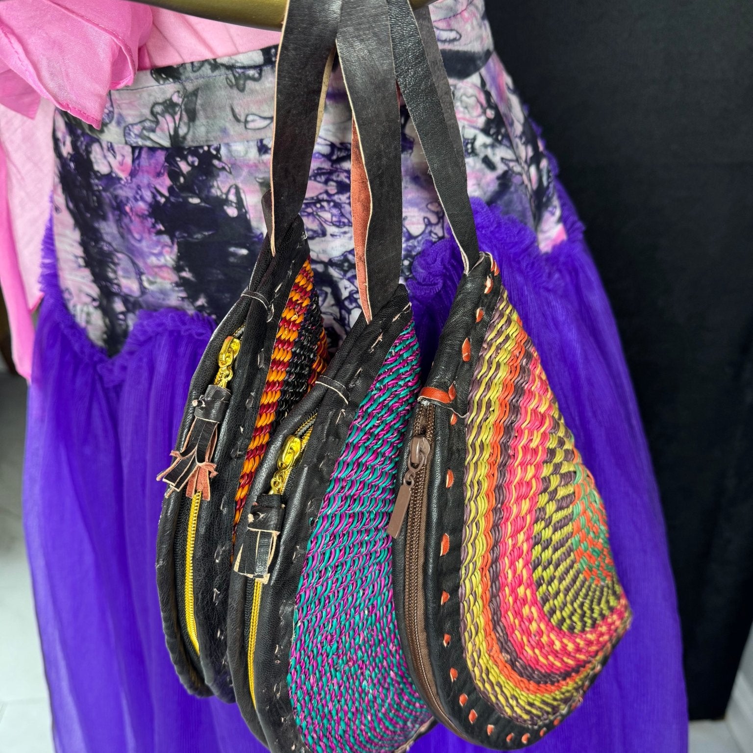 Handwoven Straw Wristlet Clutch - Trufacebygrace