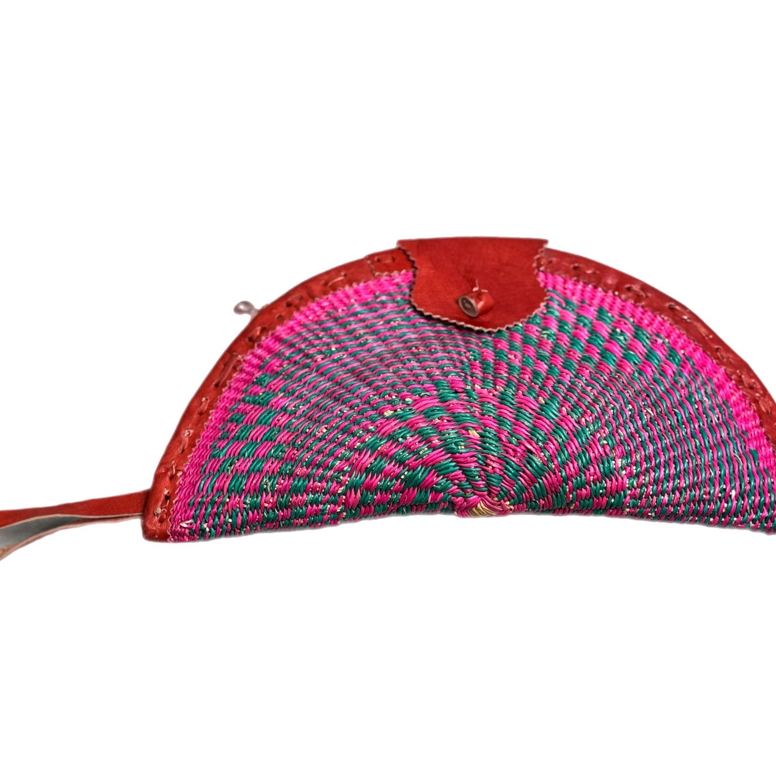 Handwoven Straw Wristlet Clutch - Trufacebygrace