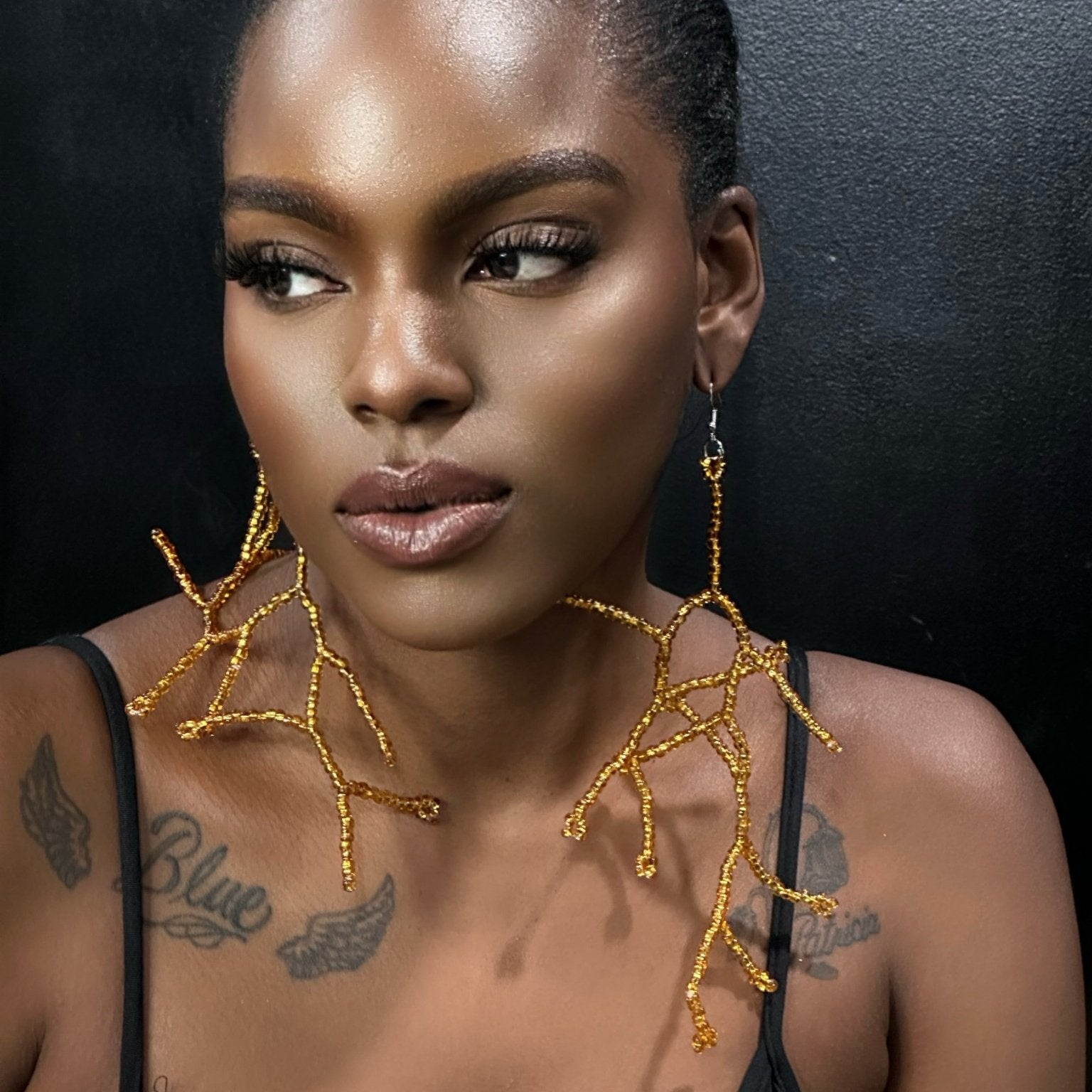 Heritage Beaded Branches Earrings - Trufacebygrace