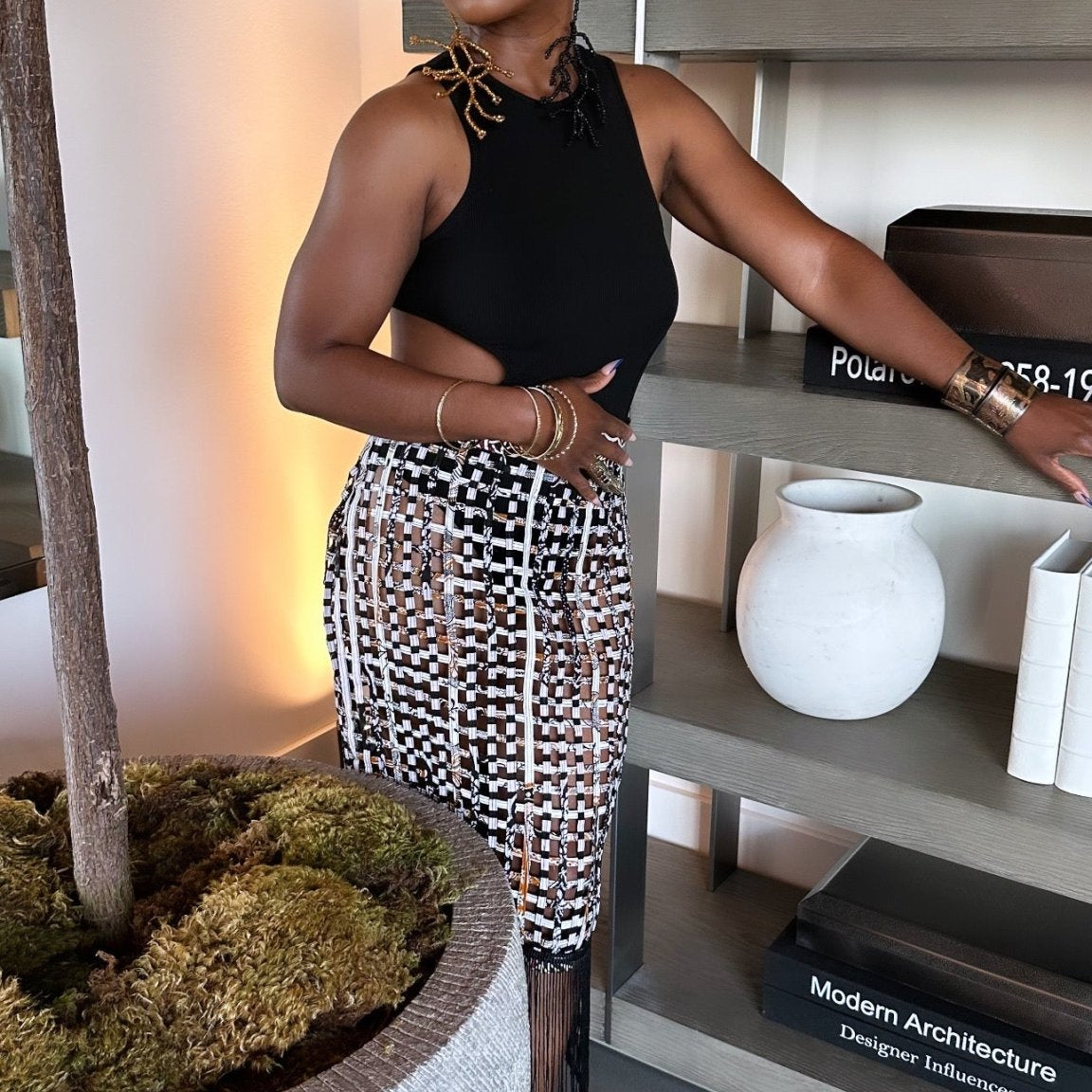 Heritage Beaded Branches Earrings - Trufacebygrace