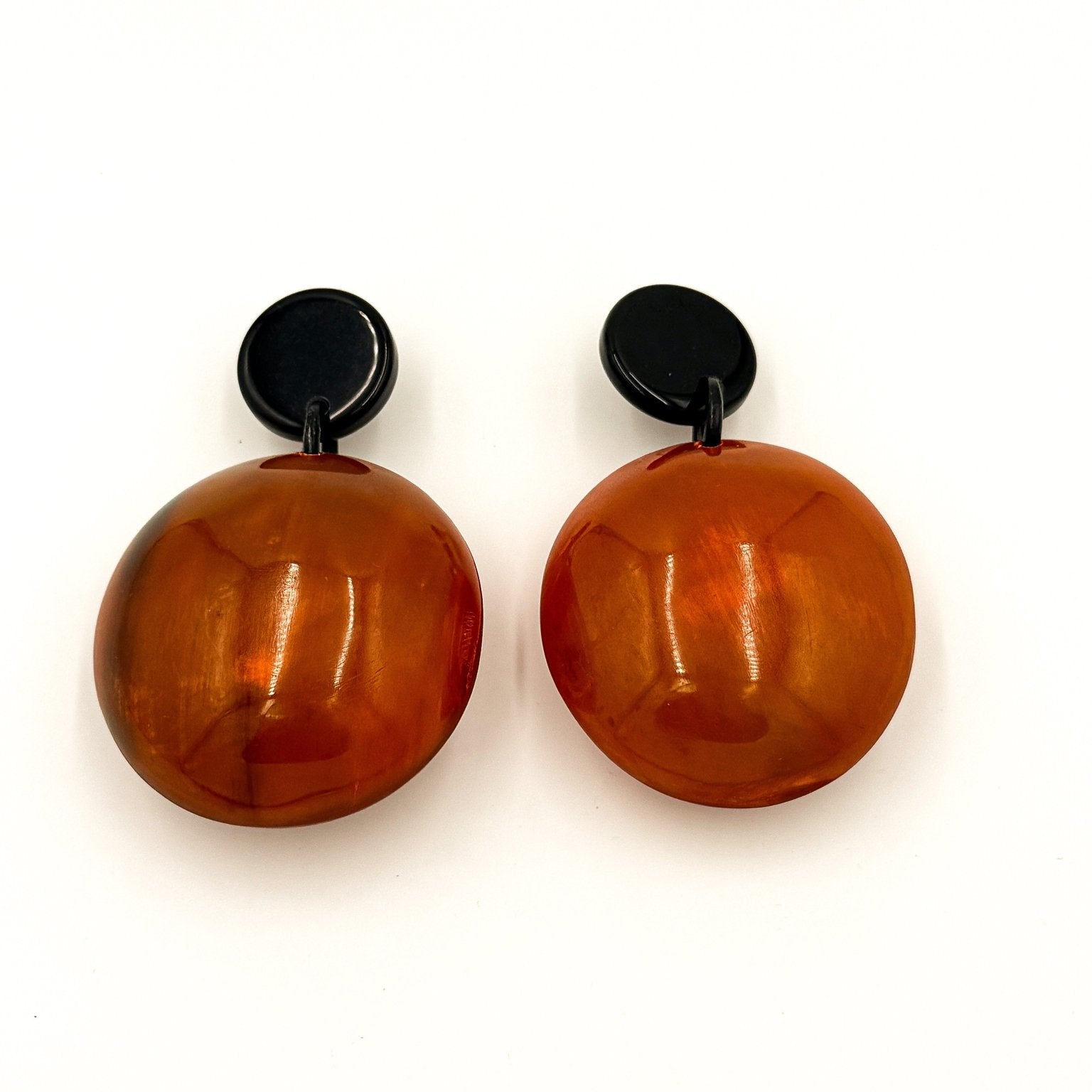 Horn Orb Statement Earrings - Trufacebygrace