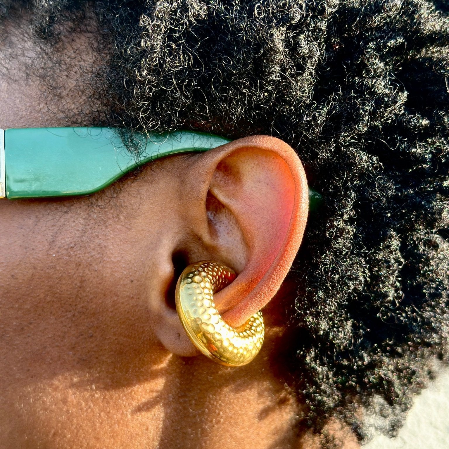 Hyehyɛwaso Chunky gold plated Ear Cuffs - Trufacebygrace