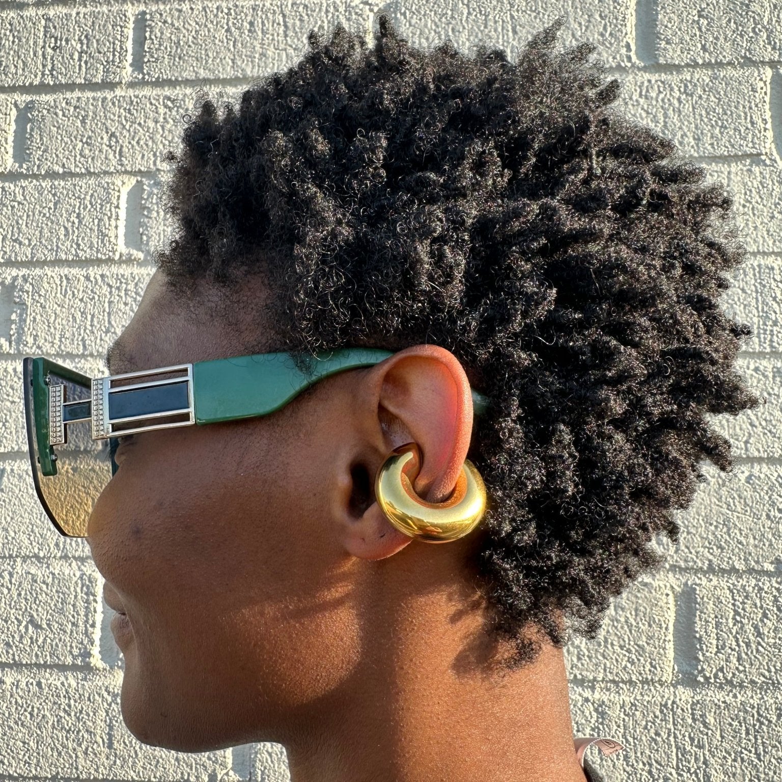 Hyehyɛwaso Chunky gold plated Ear Cuffs - Trufacebygrace