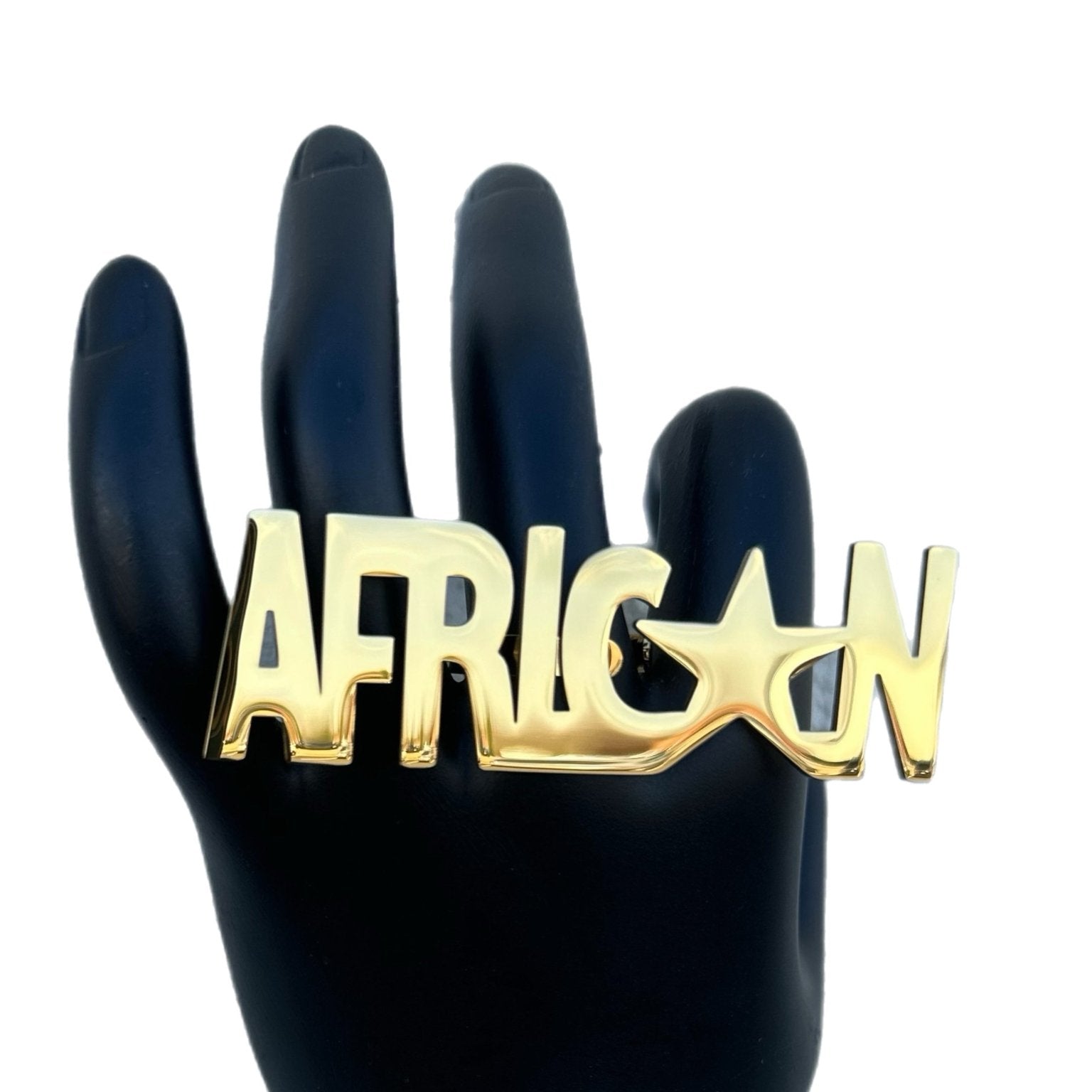 I am African Gold Star Ring - Unisex - Trufacebygrace