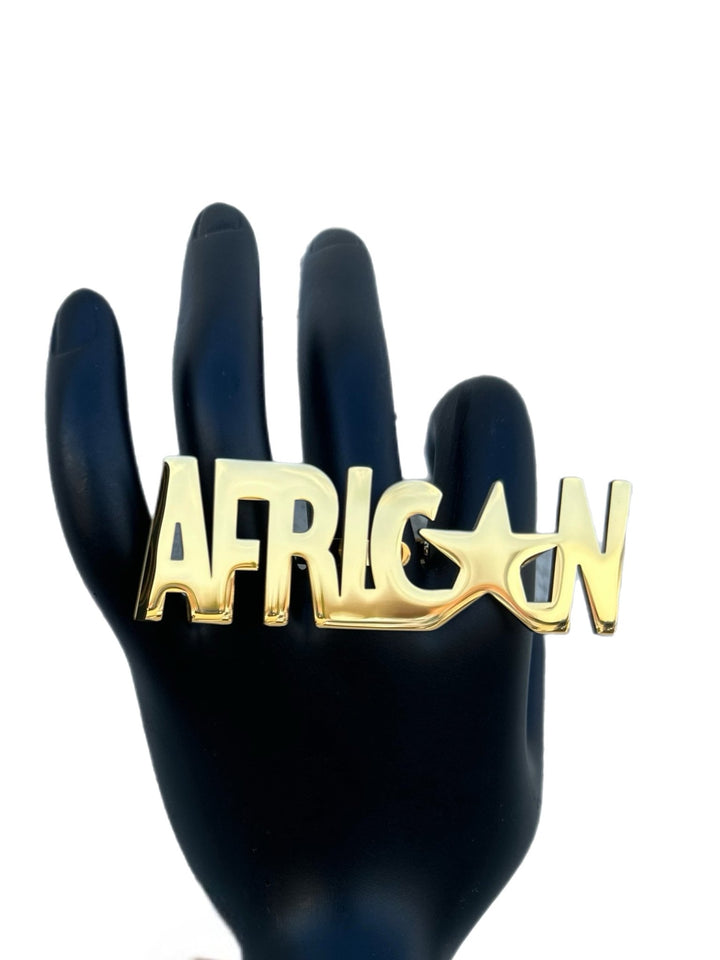 I am African Gold Star Ring - Unisex - Trufacebygrace
